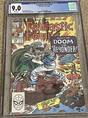 Buy Fantastic Four #319 CGC 9.0 1988 Newsstand Beyonder Doom Marvel Comic • 29.57£