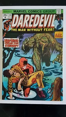 Buy Daredevil #114 - 1st Full Deathstalker - Black Widow  - Man-Thing - 1974 - VF • 11.86£