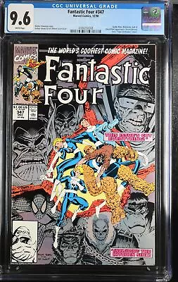 Buy Fantastic Four #347 - Marvel Comics 1990 CGC 9.6 Spider-Man, Wolverine, Hulk + G • 30.83£