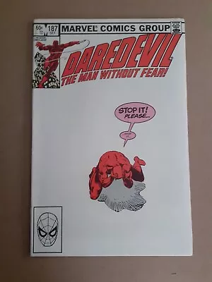 Buy Daredevil No 187. Frank Miller Art. VF. UK Price Variant.  1982 Marvel Comic • 10.50£
