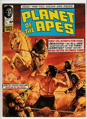 Buy Planet Of The Apes #1 - 1974 - Vintage Marvel UK - Painted Cover (No Poster :( • 0.99£