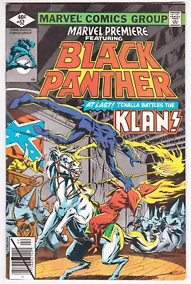 Buy Marvel Premiere #52 Very Fine Minus 7.5 Black Panther Fights The KKK 1980 • 15.82£