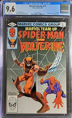 Buy 1982 Marvel Team-Up 117 CGC 9.6 Spider-Man Wolverine App Cover RARE • 138.75£