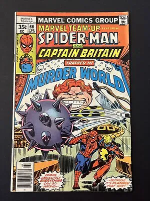 Buy Marvel Team-Up #66 VGFN 1977 1st Arcade 2nd Captain Britain Spider-Man • 15.76£