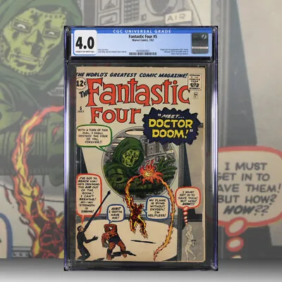 Buy Fantastic Four #5 - CGC 4.0 - 1st App Dr. Doom - MCU Avengers: Rise Of Doom • 6,110.78£