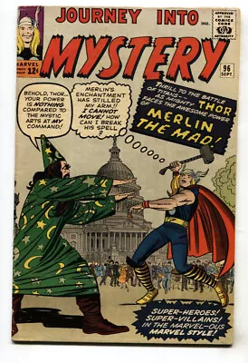 Buy JOURNEY INTO MYSTERY #96--comic Book--1963--MARVEL--THOR--FN • 168.79£
