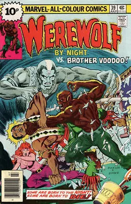 Buy Werewolf By Night (1972) #  39 UK Price (6.0-FN) Vs. Brother Voodoo 1976 • 10.80£