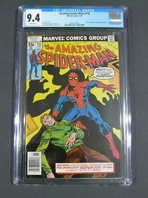 Buy CGC 9.4 WP - Amazing Spider-Man #176 Green Goblin Appearance • 95.93£