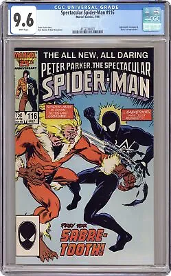 Buy Spectacular Spider-Man Peter Parker #116 CGC 9.6 1986 4372246001 • 70.71£