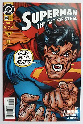 Buy Superman The Man Of Steel #46 - 1st Printing DC Comics - July 1995 VF- 7.5 • 4.45£