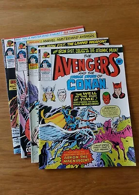 Buy Marvel Comics UK Weekly The Avengers #130 #131 #132 #133 Original  1976 • 1.75£