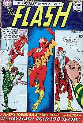 Buy The Flash #157 Dec 65 Silver Age Cent Copy ‘ The Day Flash Aged 100 Years’ • 6.99£