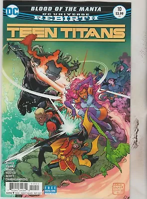 Buy Dc Comics Teen Titans #10 September 2017 Rebirth 1st Print Nm • 3.65£