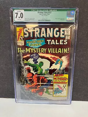 Buy Strange Tales #127 CGC 7.5 SS Stan Lee 1st App Cloak Of Levitation & Agamotto • 102.14£