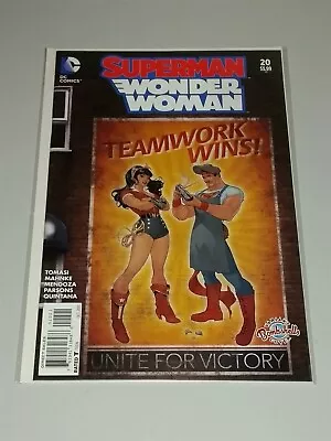 Buy Superman Wonder Woman #20 Variant Nm (9.4 Or Better) Dc Comics October 2015 • 4.99£