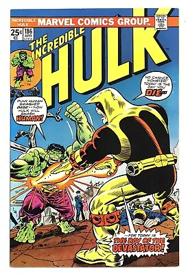 Buy Incredible Hulk #186 9.2 High Grade Death Of The Devastator Ow/w Pgs 1975 B • 30.08£