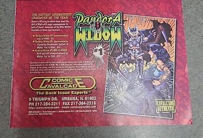 Buy Pandora Widow #1 Comic Cavalcade Print Ad 1997 7X4 • 7.58£