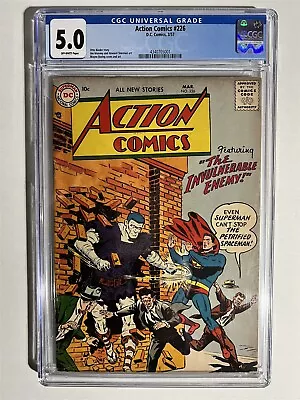 Buy Action Comics #226 Dc Comics Silver Age 1957 Cgc 5.0 Graded!  • 187.76£