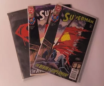 Buy Superman #75 Death Of Superman DC Comics 1993 Lot Of 4 HTF Includes 1 In Polybag • 27.66£