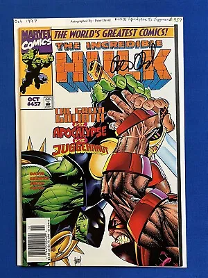 Buy Incredible Hulk #457   Signed By Peter David 1997 Marvel Hulk Vs Juggernaut • 27.98£