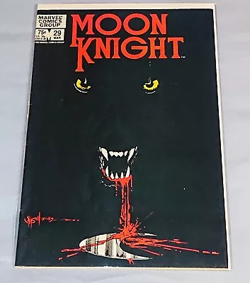 Buy Moon Knight #29 Vol. 1 (Bill Sienkiewicz Cover) Marvel Comics (1983) FN+  • 14.95£