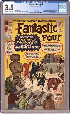 Buy Fantastic Four #15 CGC 3.5 1963 4176234010 • 241.05£
