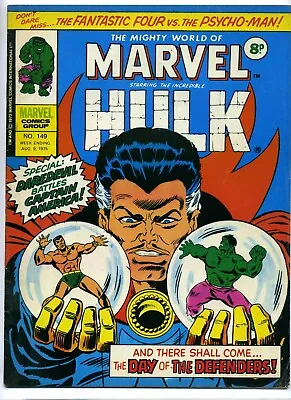 Buy Mighty World Of MARVEL Starring The INCREDIBLE HULK # 149 • 9.99£