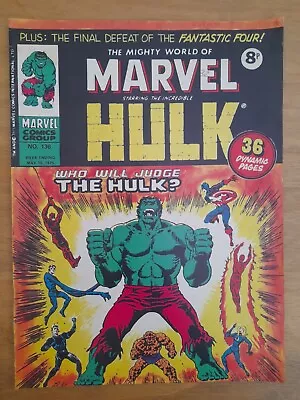 Buy The Mighty World Of Marvel Starring The Incredible Hulk #136 VGC 4.0 • 3.50£