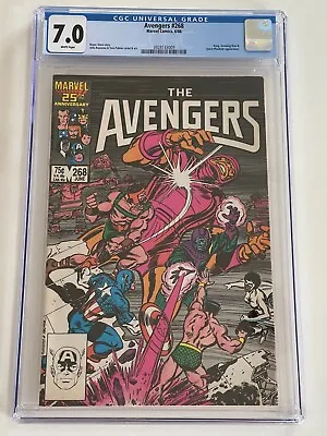 Buy The Avengers #268 CGC Graded 7.0 - White Pages - The Kang Dynasty MCU • 43.48£