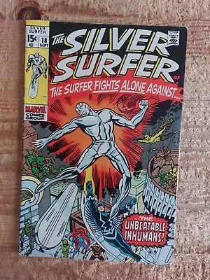 Buy SILVER SURFER # 18 The INHUMANS KIRBY CENTS 1970 FINE • 44.99£