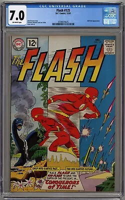 Buy Flash #125 Cgc 7.0 Off-white Pages Dc Comics 1961 • 174.76£