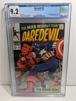 Buy Daredevil #43 Marvel Comics Origin Retold Ft. Captain America CGC 9.2 • 272.76£