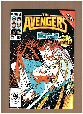 Buy Avengers #260 Marvel Comics 1985 Secret Wars II Nebula Origin VF+ 8.5 • 4.18£