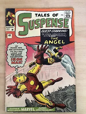 Buy TALES OF SUSPENSE #49Vol 1 1964 Iron Man The Angel X-Men Nice Grade But Sliced • 129.99£