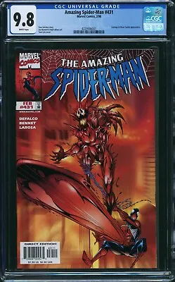 Buy Amazing Spider-Man #431 (Marvel, 1998) CGC 9.8 White - Silver Surfer And Carnage • 200.88£