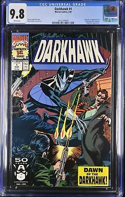 Buy Darkhawk #1 CGC NM/M 9.8 White Pages 1st Full Darkhawk!  Key! Marvel 1991 • 111.13£