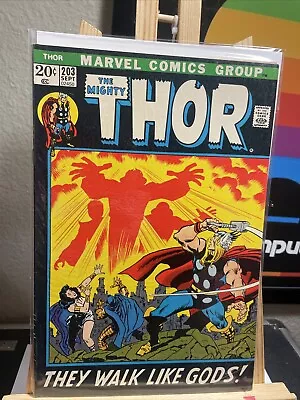 Buy Thor #203 - Marvel Comics 1972 - 1st Team App. Of Young Gods • 6.80£