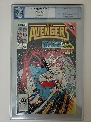 Buy MAKE AN OFFER Avengers 260 PGX 9.4 White Pgs 1st Nebula Cover 1985 Gotg Like Cgc • 55.33£