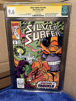 Buy Silver Surfer #44 CGC Signature 9.6 Jim Starlin 1st Infinity Gauntlet • 118.31£