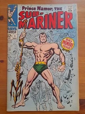Buy Sub-Mariner #1 May 1968 FINE+ 6.5 First Namor Solo Series In The Silver Age • 299.99£