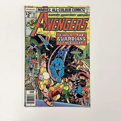 Buy The Avengers #167 1977 VF- Pence Copy  1st Meeting Of Guardians Of The Galaxy • 24£