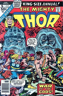 Buy Thor Annual #5 - Thor Vs. Hercules. 1st. App. Of Toothgnasher. (6.0/6.5) 1976 • 7.87£