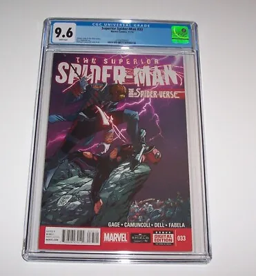 Buy Superior Spiderman #33 - Marvel 2014 Modern Age Issue  - CGC NM+ 9.6 • 74.89£