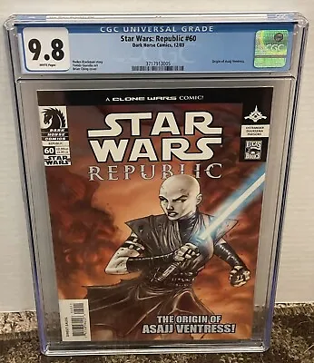 Buy Star Wars: Republic #60 Cgc  9.8 White Pages 2003 Orgin Of Asajj Ventress • 198.60£