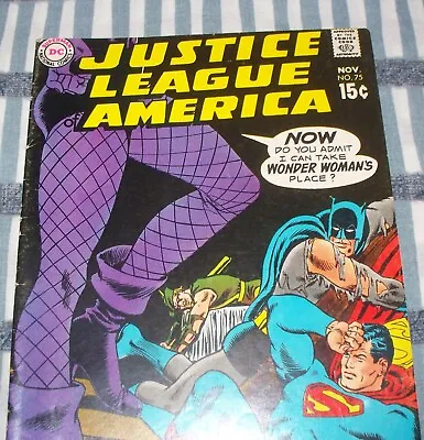 Buy Rare Double Cover Justice League Of America #75 From Nov. 1969 In F/VF Condition • 197.89£