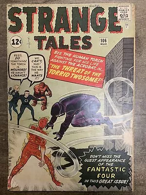 Buy Strange Tales #106 (Marvel, 1963) 1st Acrobat Jack Kirby GD- • 61.67£