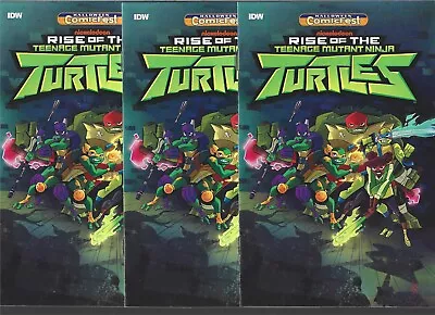Buy Rise Of The Teenage Mutant Ninja Turtles Halloween Comicfest Lot Of 3 (fn+) • 3.11£