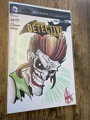 Buy Detective Comics #20 2013 NM Signed & Sketched Ken Haeser Harley Quinn Joker COA • 157.98£