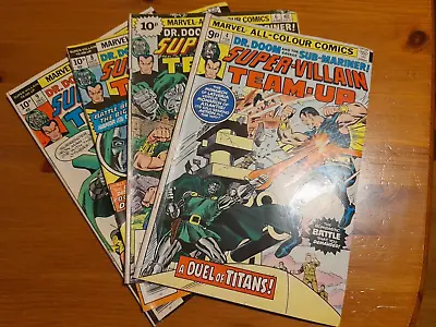 Buy Super-Villain Team-Up #4 #6 #8 #9 1976 VGC 4.0 Dr. Doom And Sub-Mariner • 12£