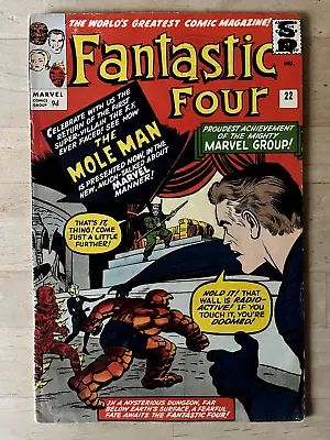 Buy Fantastic Four #22 (Marvel 1964) - VG/FN - 2nd Mole Man - UK Issue • 50.72£